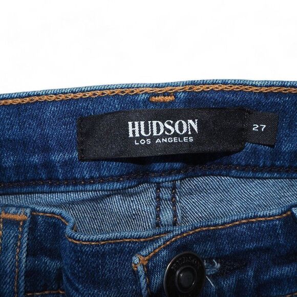 Hudson Barbara Super Skinny High Rise Medium Wash Jeans Women's 27 - Picture 3 of 11